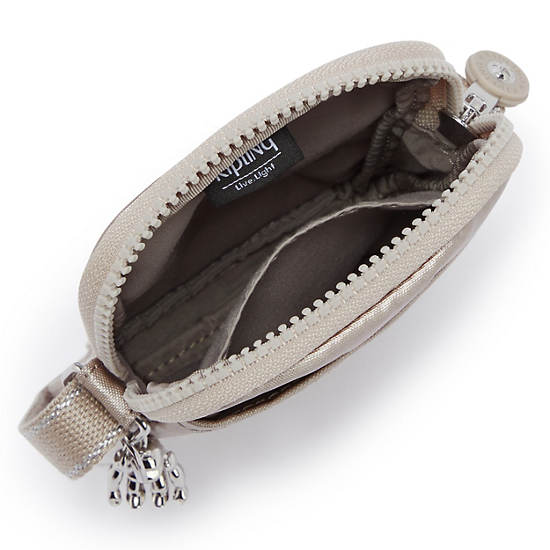 Sac Mobile Kipling Tally Metallic Crossbody Beige | FR 1847VR
